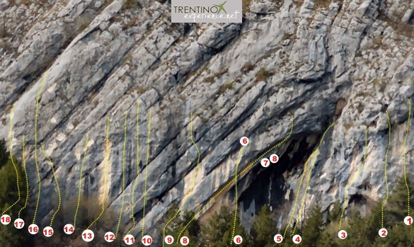 Felsfoto: Brauneck - Vorderer Kirchstein und 38 weitere Felsen im Klettergebiet Benediktenwand ➤ Routen mit Schwierigkeitsgraden f&uuml;r den Fels Brauneck - Vorderer Kirchstein ➤ Klettertopo & Kletterf&uuml;hrer ➤ 26.05.2026