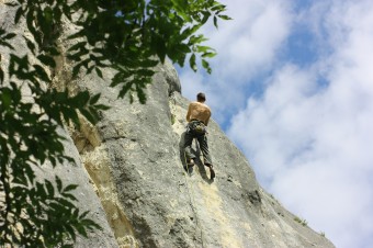 Klettern am Prunner Turm im S&uuml;dlichen Frankenjura