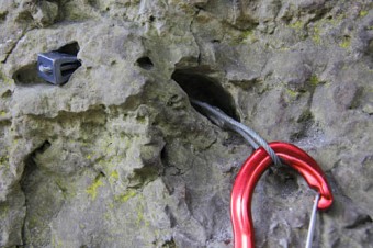 Kleile und mobile Sicherung bei Kletterkursen