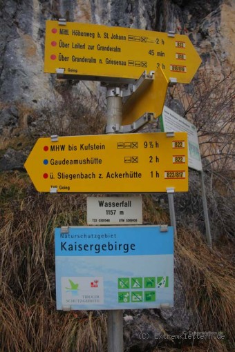 Klettern am Schleierwasserfall