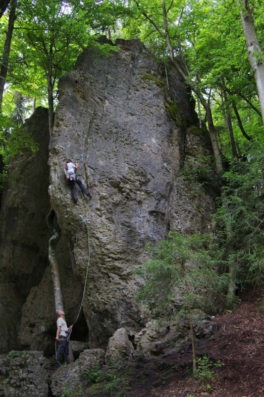 Felsfoto: Hetzendorfer Wand und 689 weitere Felsen im Klettergebiet Fränkische Schweiz (Frankenjura) ➤ Routen mit Schwierigkeitsgraden f&uuml;r den Fels Hetzendorfer Wand ➤ Klettertopo & Kletterf&uuml;hrer ➤ 01.05.2026