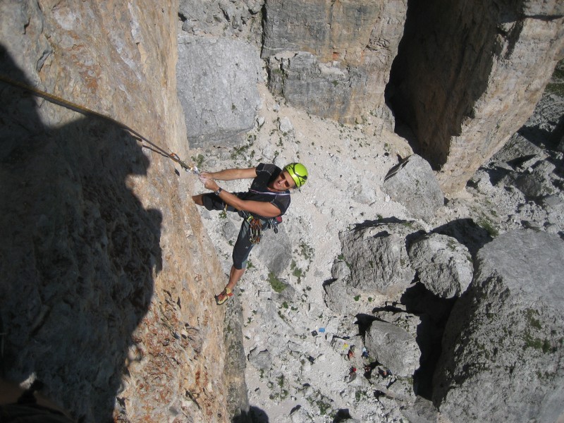 Felsfoto: Finde in der Routendatenbank von Extremklettern.de viele Infos &uuml;ber den Fels Cima Grande vom Klettergebiet Cinque Torri ➤ Klettertopo & Kletterf&uuml;hrer ➤ 30.08.2026