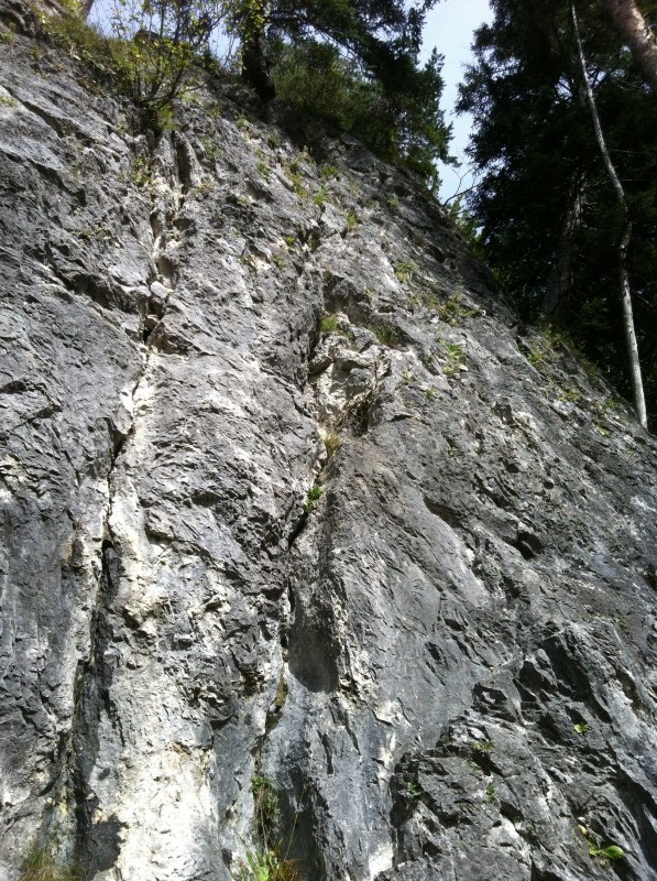 Felsfoto: Schwärzer Wand und 15 weitere Felsen im Klettergebiet Füssen ➤ Routen mit Schwierigkeitsgraden f&uuml;r den Fels Schwärzer Wand ➤ Klettertopo & Kletterf&uuml;hrer ➤ 18.05.2026