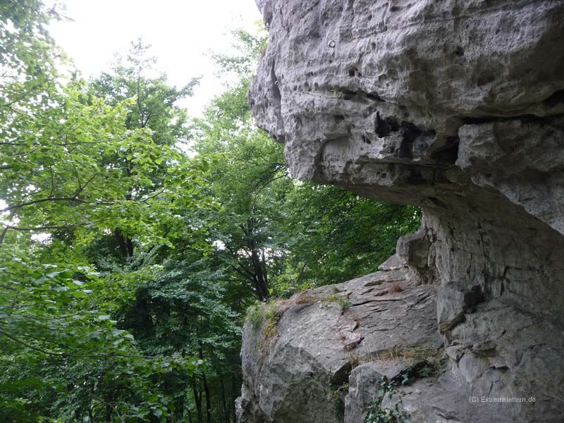 Felsfoto: Pfaffenstein und 120 weitere Felsen im Klettergebiet Weser-Leine-Bergland (Ith) ➤ Routen mit Schwierigkeitsgraden f&uuml;r den Fels Pfaffenstein ➤ Klettertopo & Kletterf&uuml;hrer ➤ 26.05.2026