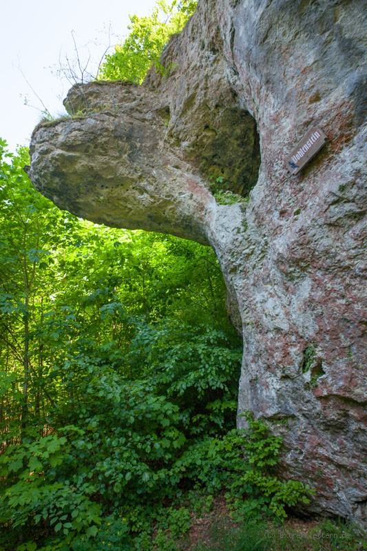Felsfoto: Dohlenstein und 690 weitere Felsen im Klettergebiet Fränkische Schweiz (Frankenjura) ➤ Routen mit Schwierigkeitsgraden f&uuml;r den Fels Dohlenstein ➤ Klettertopo & Kletterf&uuml;hrer ➤ 19.05.2026