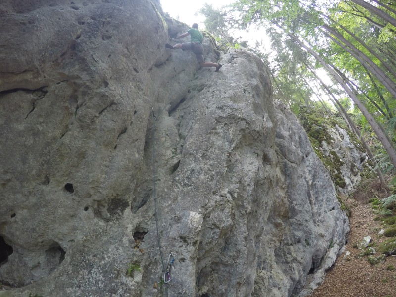 Felsfoto: Schwedenfels und 41 weitere Felsen im Klettergebiet Altmühltal (Südliches Frankenjura) ➤ Routen mit Schwierigkeitsgraden f&uuml;r den Fels Schwedenfels ➤ Klettertopo & Kletterf&uuml;hrer ➤ 16.07.2026