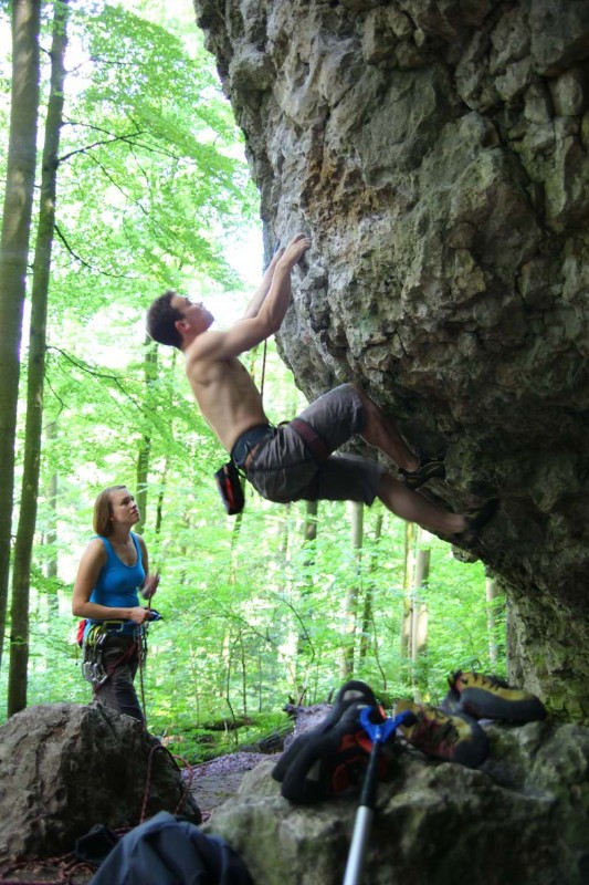 Kletterfotos Sportklettern