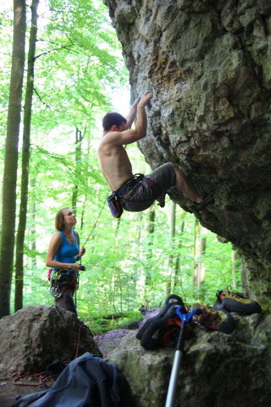 Kletterfotos Sportklettern