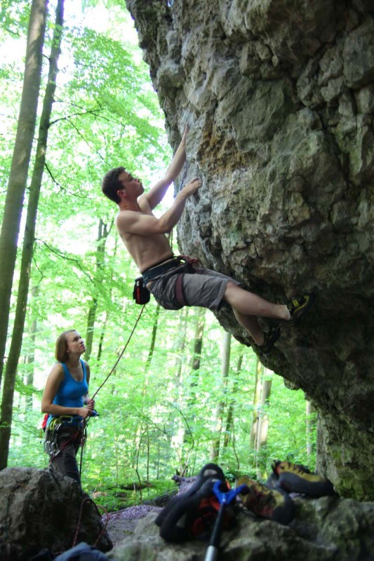 Kletterfotos Sportklettern