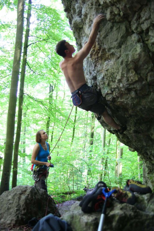 Kletterfotos Sportklettern