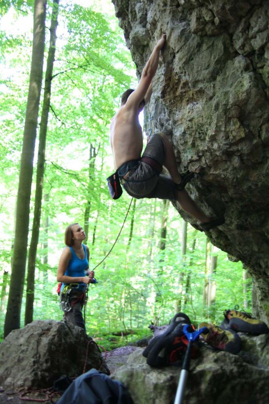 Kletterfotos Sportklettern