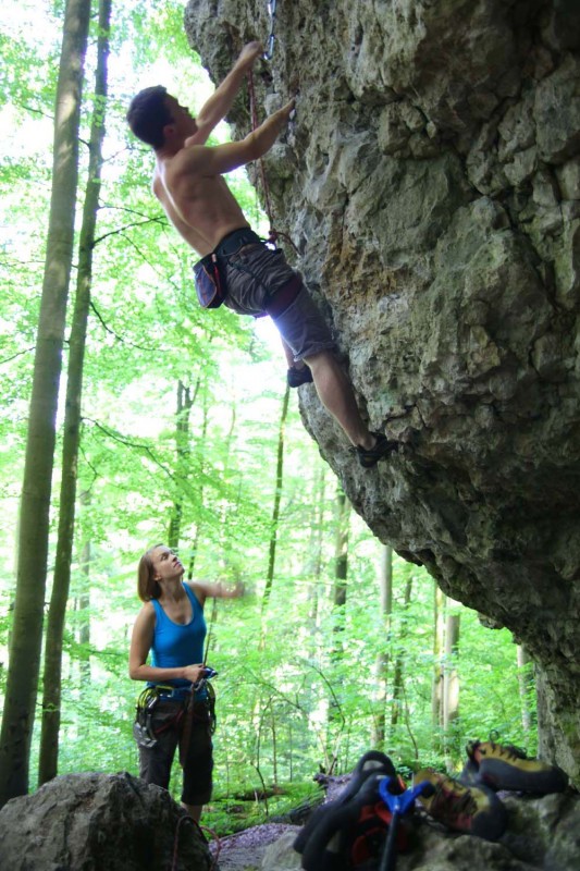 Kletterfotos Sportklettern