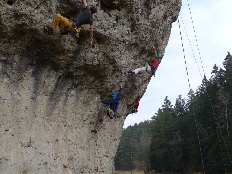 Kletterfotos Sportklettern
