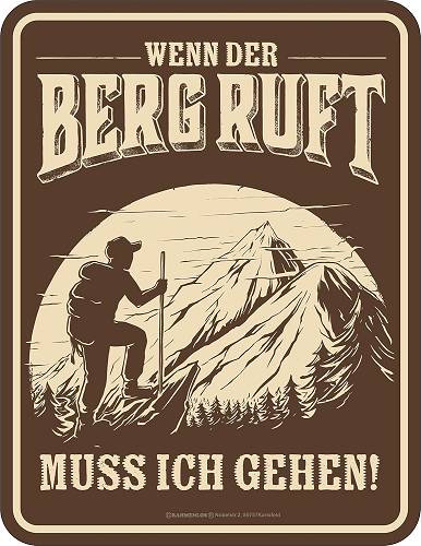 Schild der Berg ruft kaufen